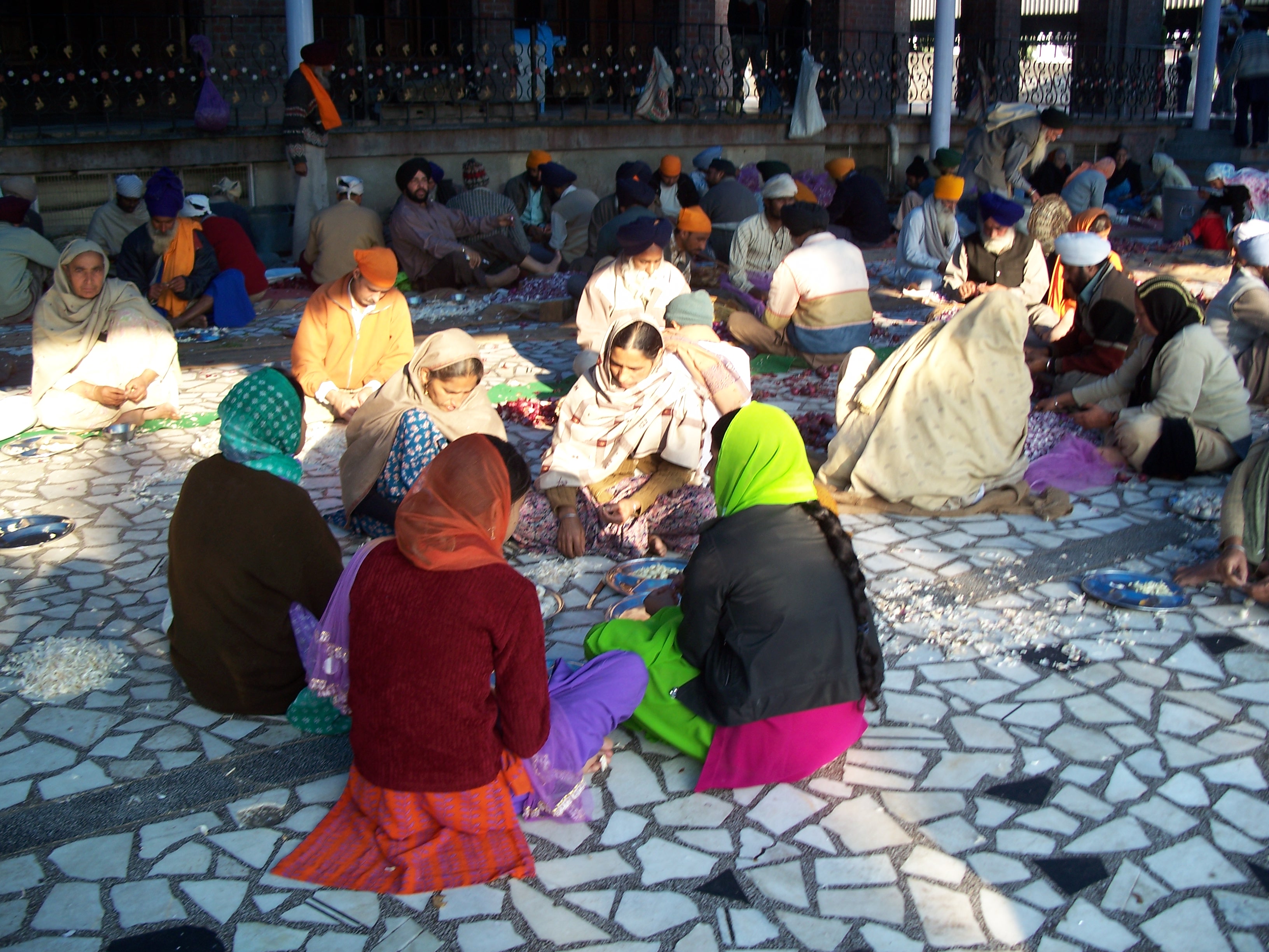 Annadanam — free meals served at the trust